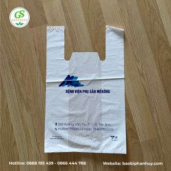 TÚI HAI QUAI TỰ HỦY (TÚI Y TẾ, NHÀ THUỐC)